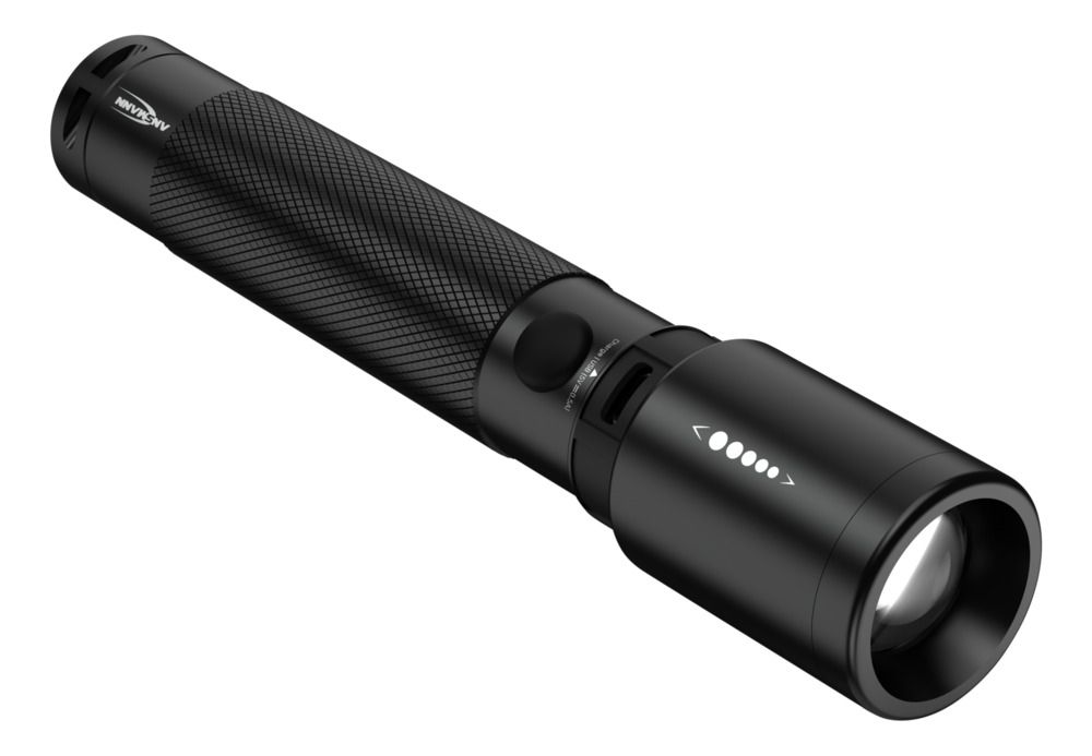 1600-0150 Ansmann LED Torch Black Rechargeable 1000 lm, 168.4 mm