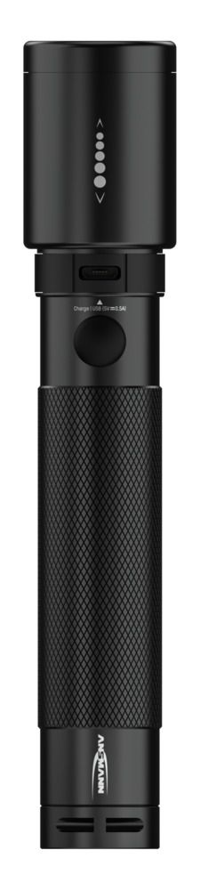 1600-0150 Ansmann LED Torch Black Rechargeable 1000 lm, 168.4 mm