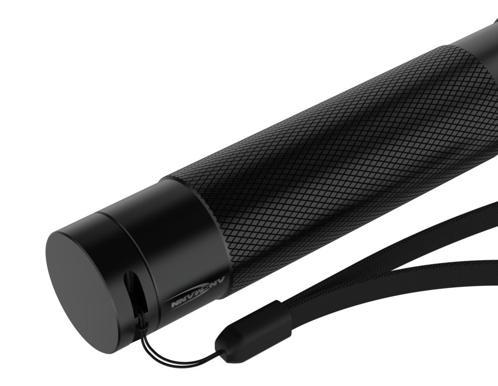 1600-0150 Ansmann LED Torch Black Rechargeable 1000 lm, 168.4 mm
