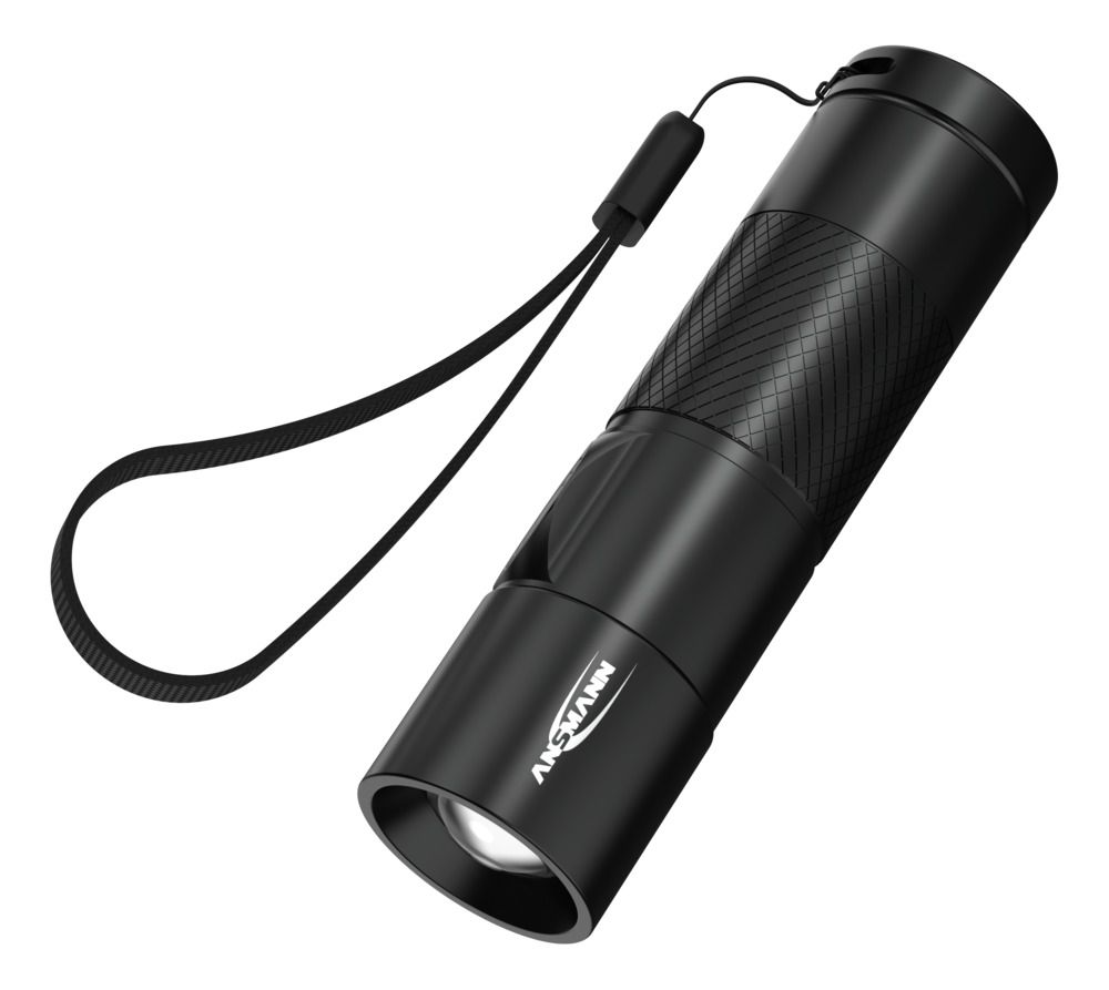 1600-0247 Ansmann LED Torch Black Rechargeable 300 lm, 98.5 mm