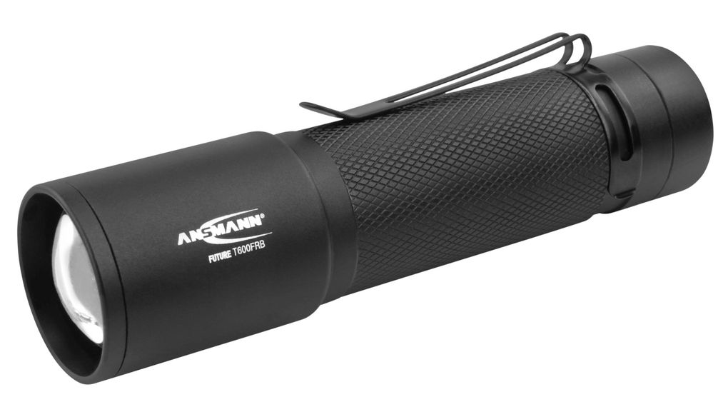 Ansmann LED Torch Black Rechargeable 620 lm, 123 mm