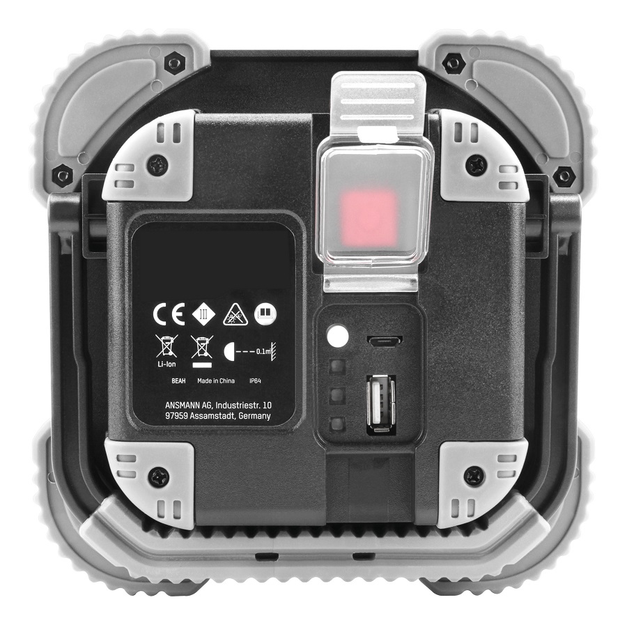 1600-0356-520 Ansmann FL2000R LED Worklight Black, IP64, 1000 → 2000 lm