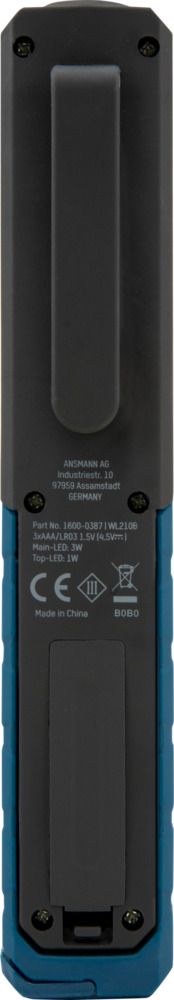 1600-0387 Ansmann LED Work Lamp Work Light, 210 lm, 4.5V, IP20