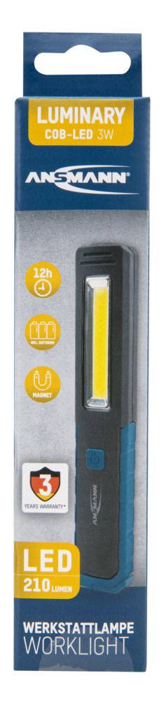 1600-0387 Ansmann LED Work Lamp Work Light, 210 lm, 4.5V, IP20