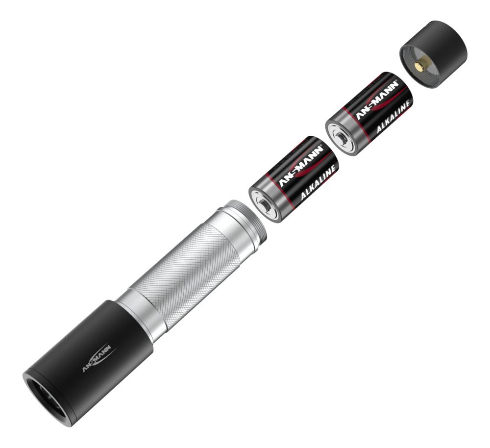 1600-0430-520 Ansmann LED Torch Silver, Black 315 lm, 166.5 mm