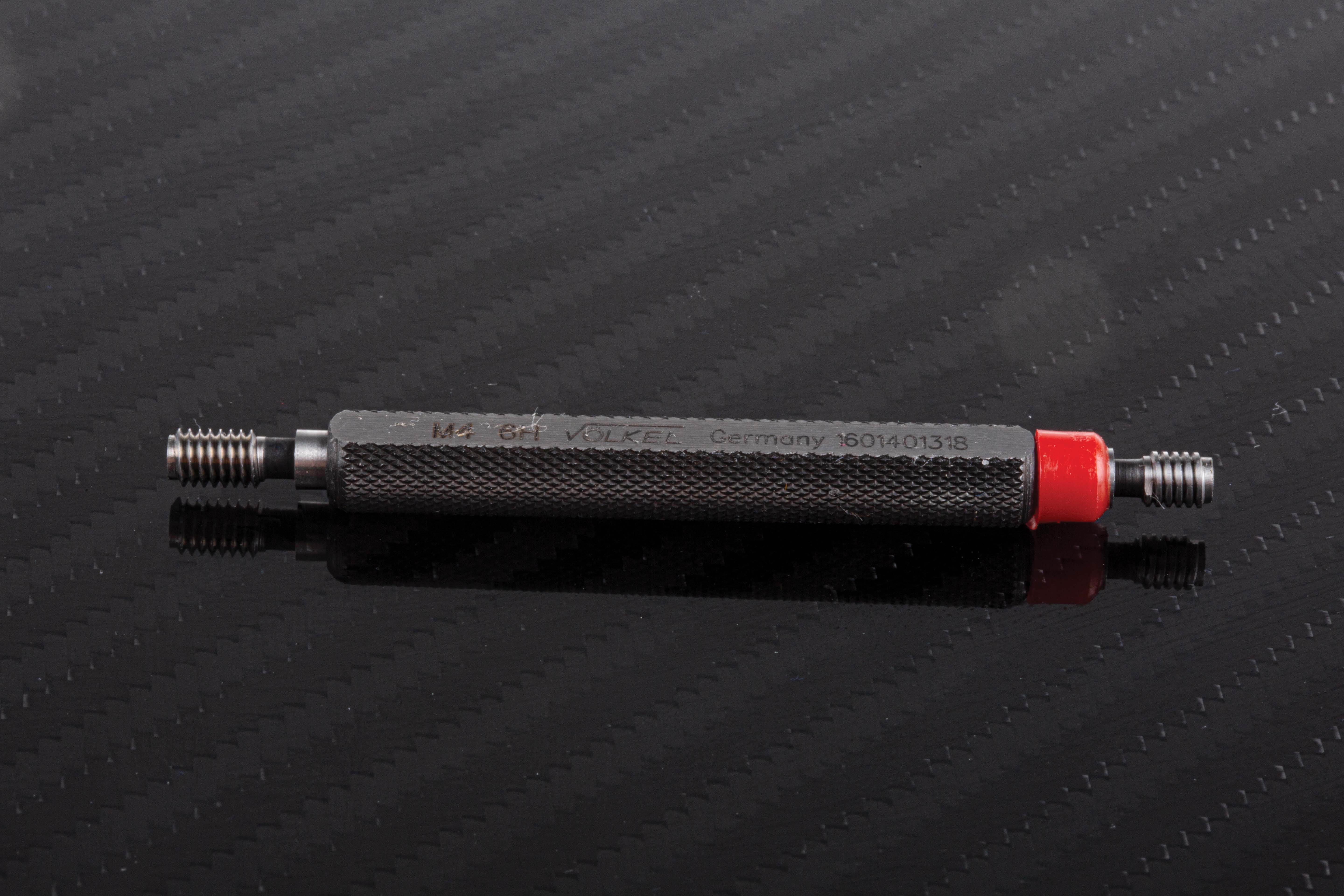 16014 Volkel M4 x 0.7 Plug Thread Plug Gauge, 0.7 mm Pitch Diameter