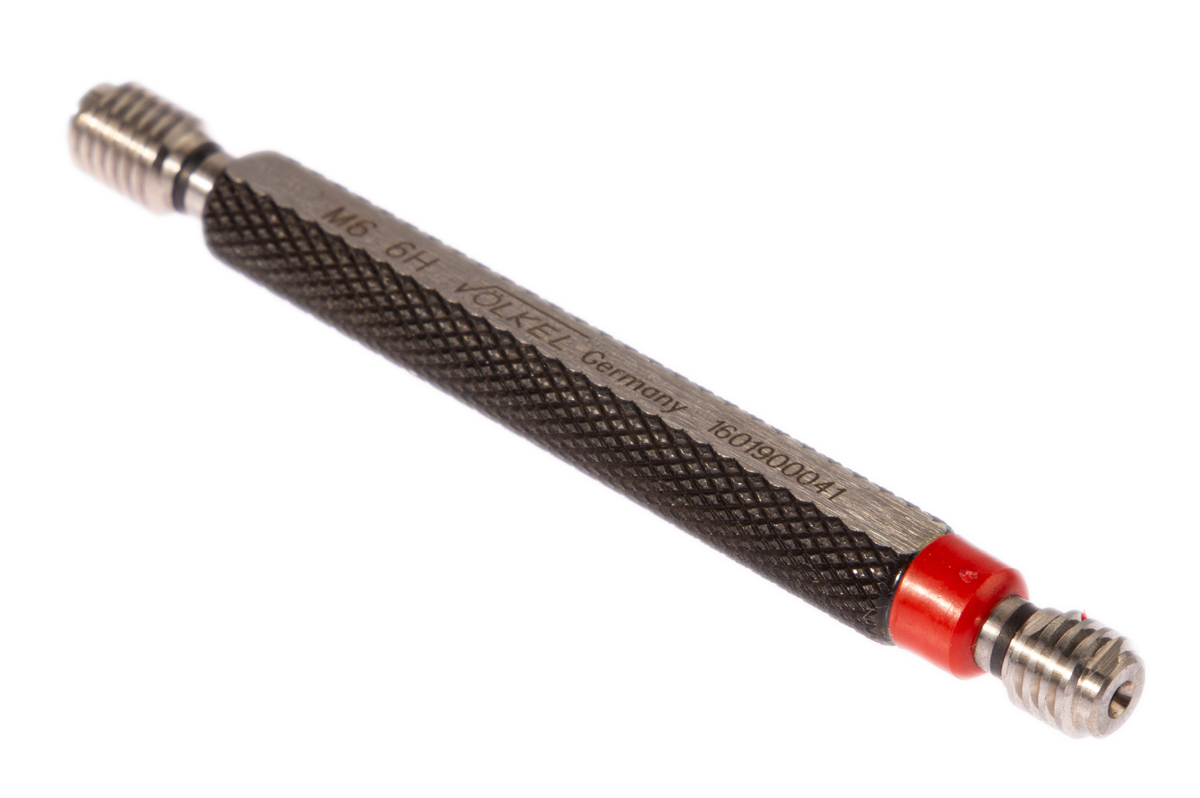Volkel M6 x 1 Plug Thread Plug Gauge, 1 mm Pitch Diameter