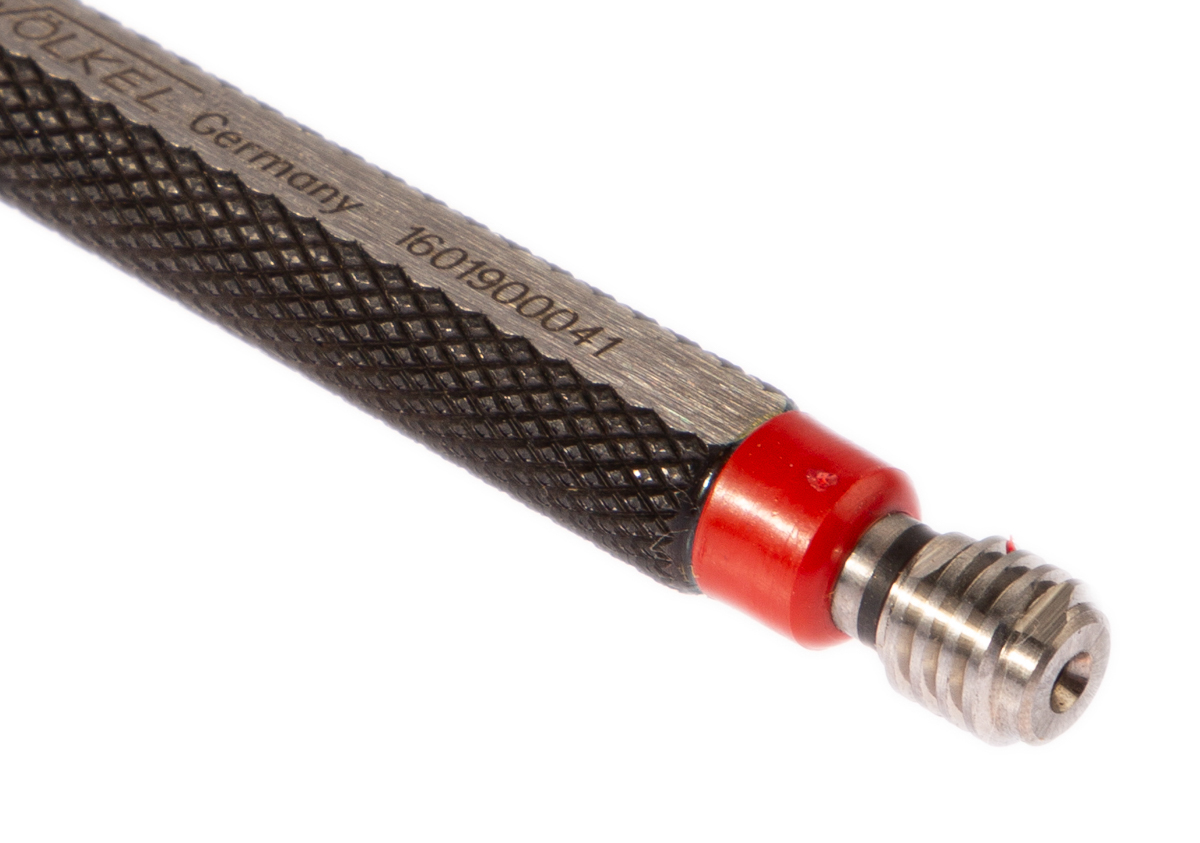 16019 Volkel M6 x 1 Plug Thread Plug Gauge, 1 mm Pitch Diameter