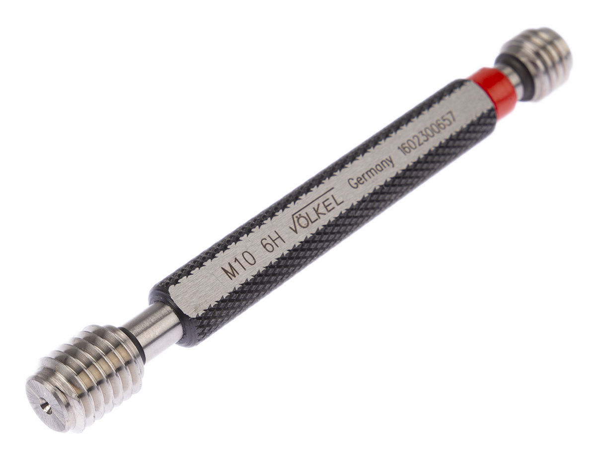 Volkel M10 x 1.5 Plug Thread Plug Gauge, 1.5 mm Pitch Diameter