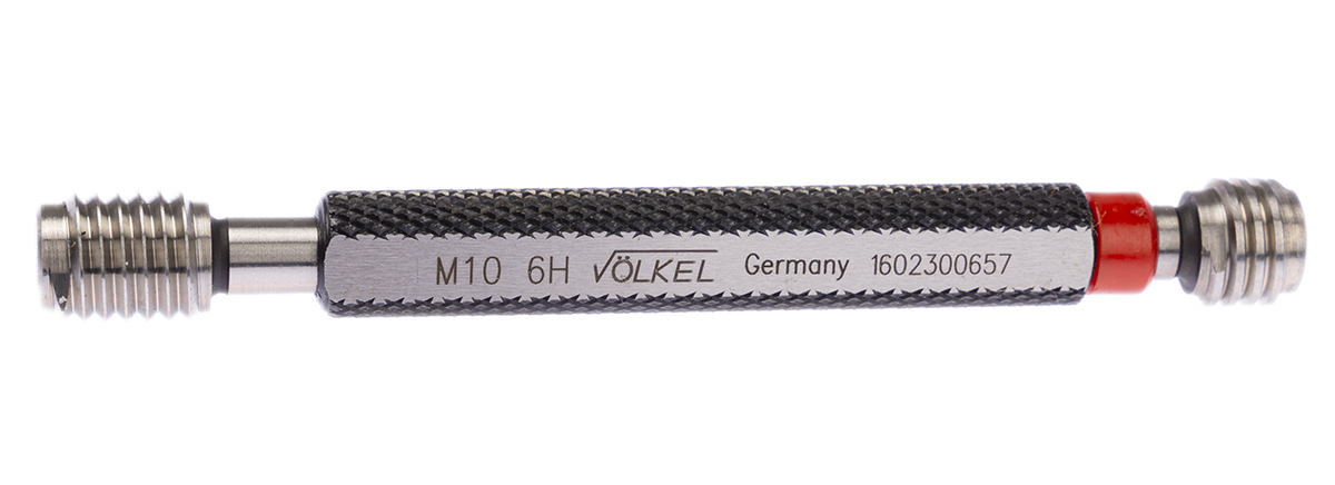 16023 Volkel M10 x 1.5 Plug Thread Plug Gauge, 1.5 mm Pitch Diameter
