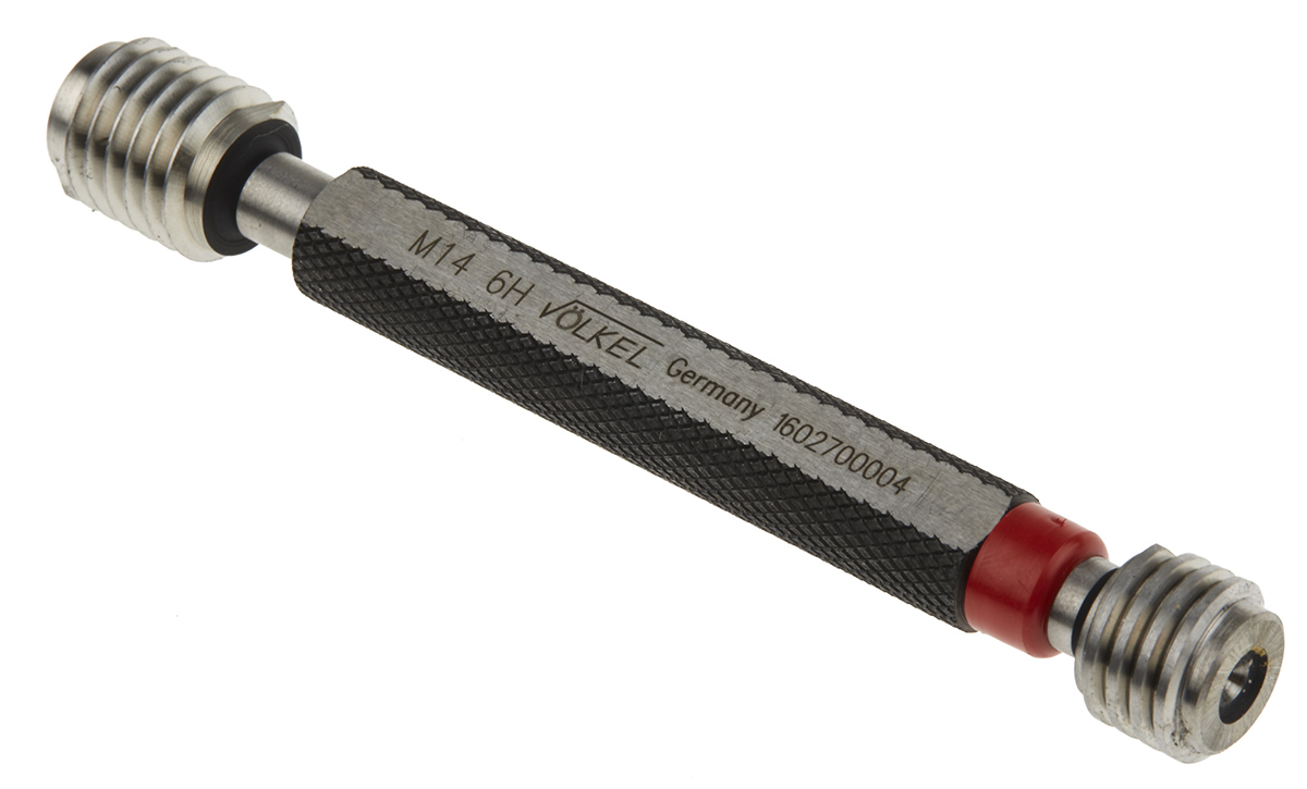 Volkel M14 x 2 Plug Thread Plug Gauge, 2 mm Pitch Diameter