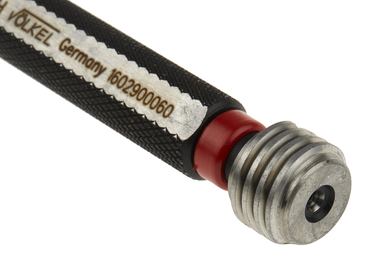 16029 Volkel M18 x 2.5 Plug Thread Plug Gauge, 2.5 mm Pitch Diameter