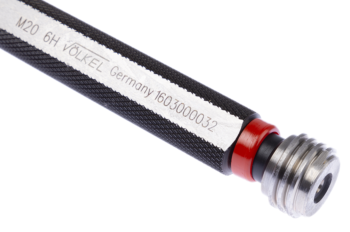 16030 Volkel M20 x 2.5 Plug Thread Plug Gauge, 2.5 mm Pitch Diameter