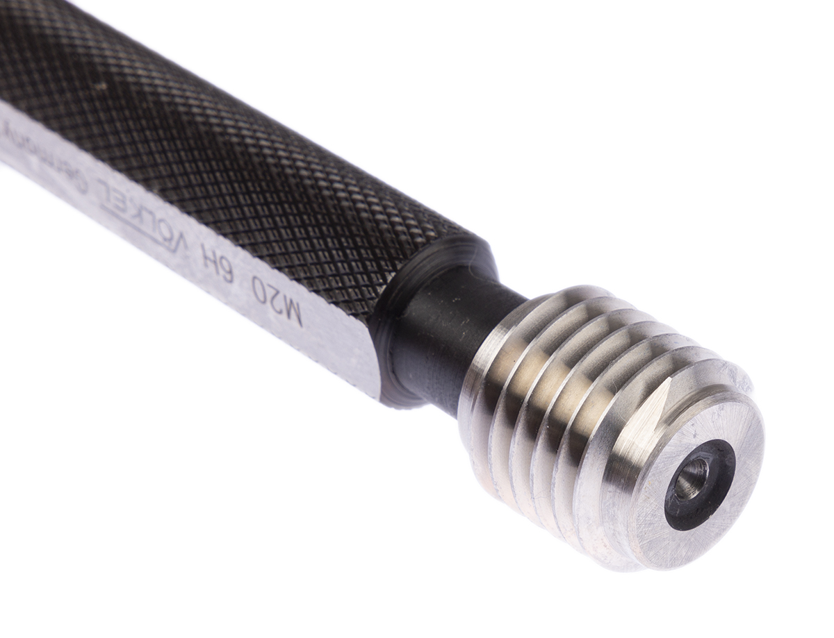 16030 Volkel M20 x 2.5 Plug Thread Plug Gauge, 2.5 mm Pitch Diameter