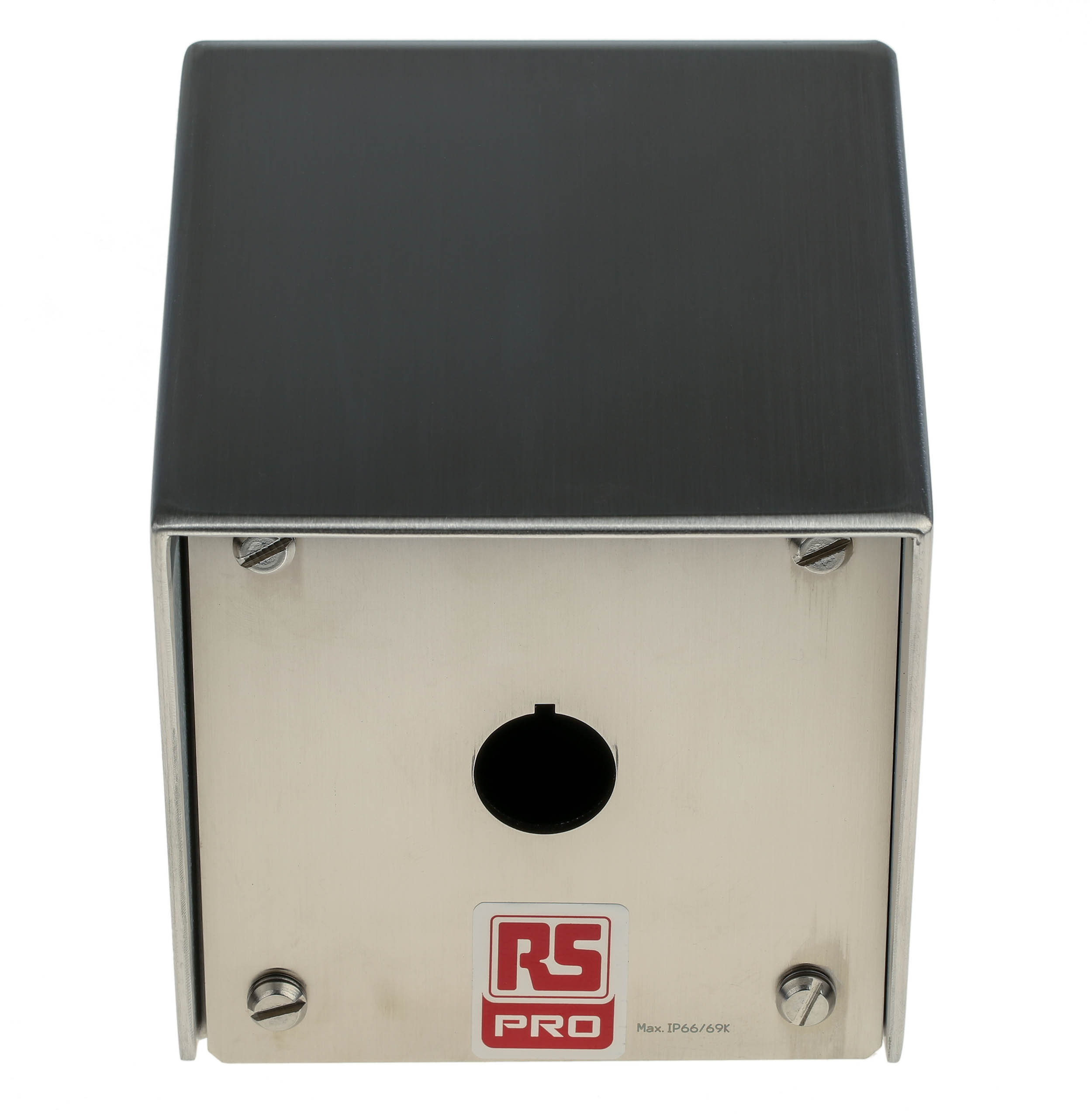 161-1524 RS PRO Stainless Steel Push Button Enclosure - 1 Hole 22 mm Diameter