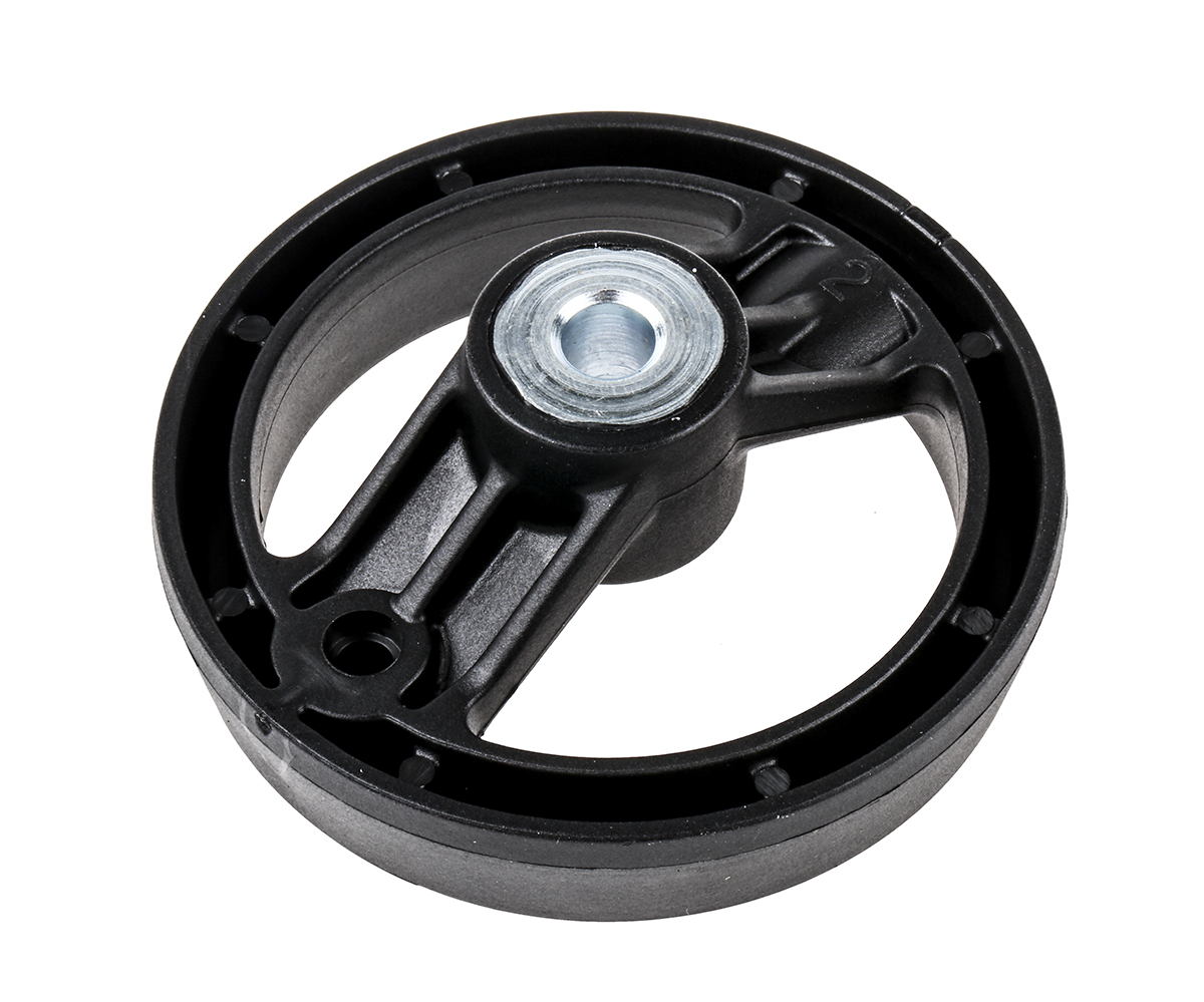 161-1970 RS PRO Black Fibreglass Reinforced Technopolymer Hand Wheel, 80 mm diameter