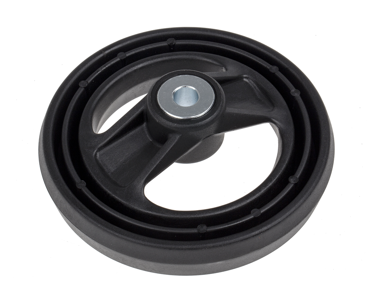 161-1974 RS PRO Black Fibreglass Reinforced Technopolymer Hand Wheel, 126 mm diameter