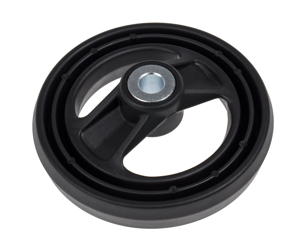 161-1975 RS PRO Black Fibreglass Reinforced Technopolymer Hand Wheel, 126 mm diameter