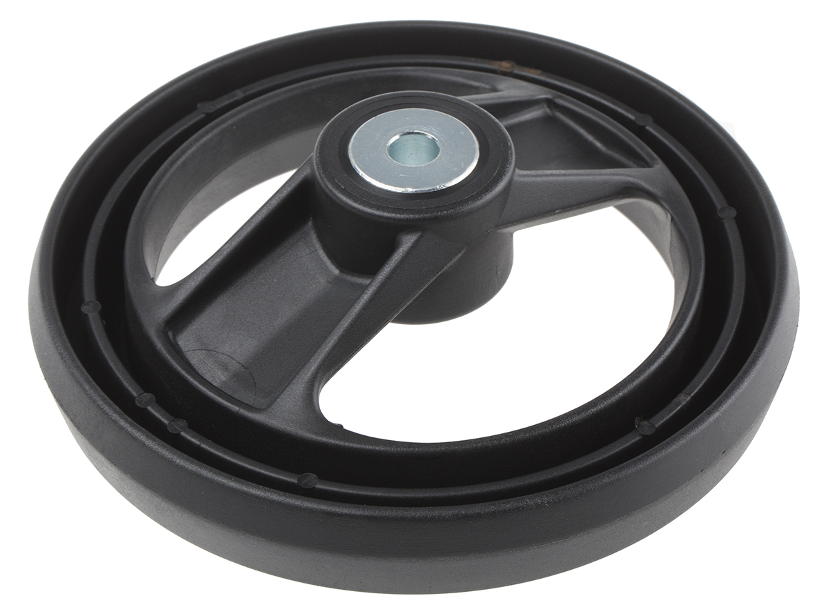 161-1978 RS PRO Black Fibreglass Reinforced Technopolymer Hand Wheel, 160 mm diameter