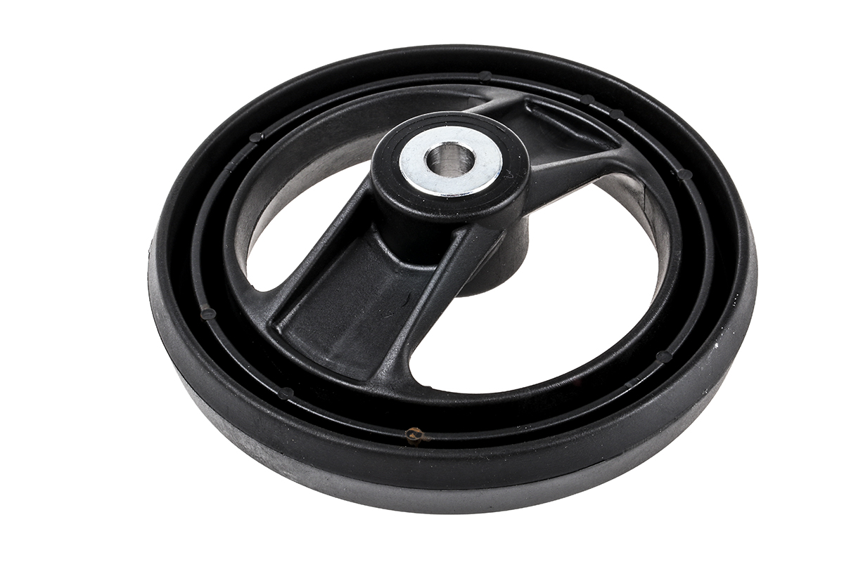 161-1979 RS PRO Black Fibreglass Reinforced Technopolymer Hand Wheel, 160 mm diameter