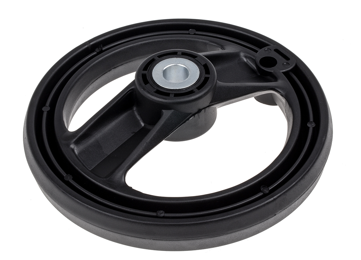 161-1984 RS PRO Black Fibreglass Reinforced Technopolymer Hand Wheel, 200 mm diameter