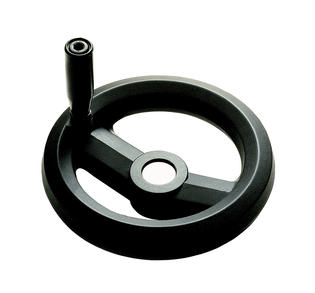 RS PRO Black Technopolymer Hand Wheel, 100 mm diameter