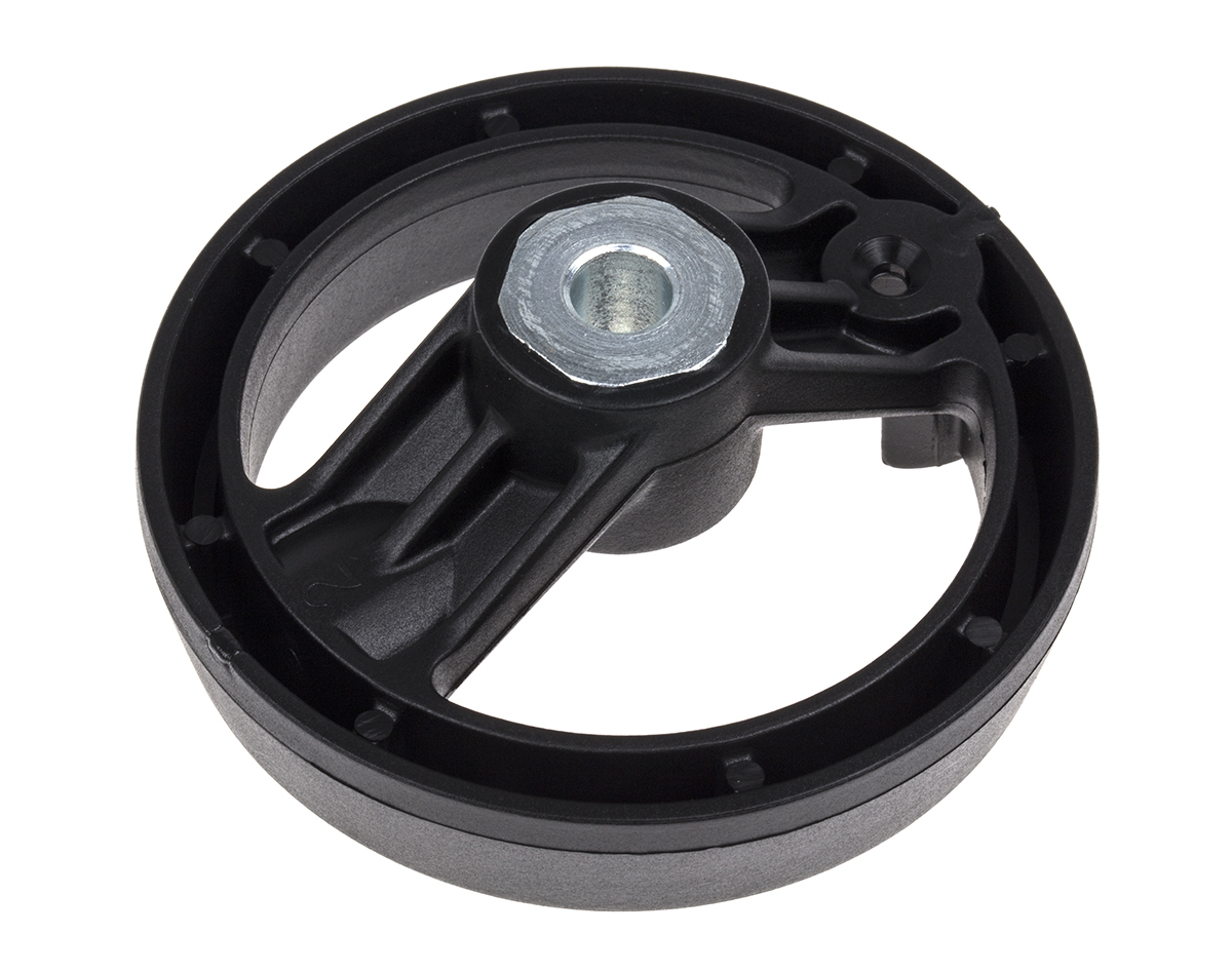 161-2001 RS PRO Black Fibreglass Reinforced Technopolymer Hand Wheel, 80 mm diameter