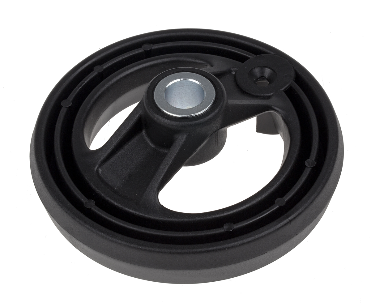 161-2009 RS PRO Black Fibreglass Reinforced Technopolymer Hand Wheel, 126 mm diameter