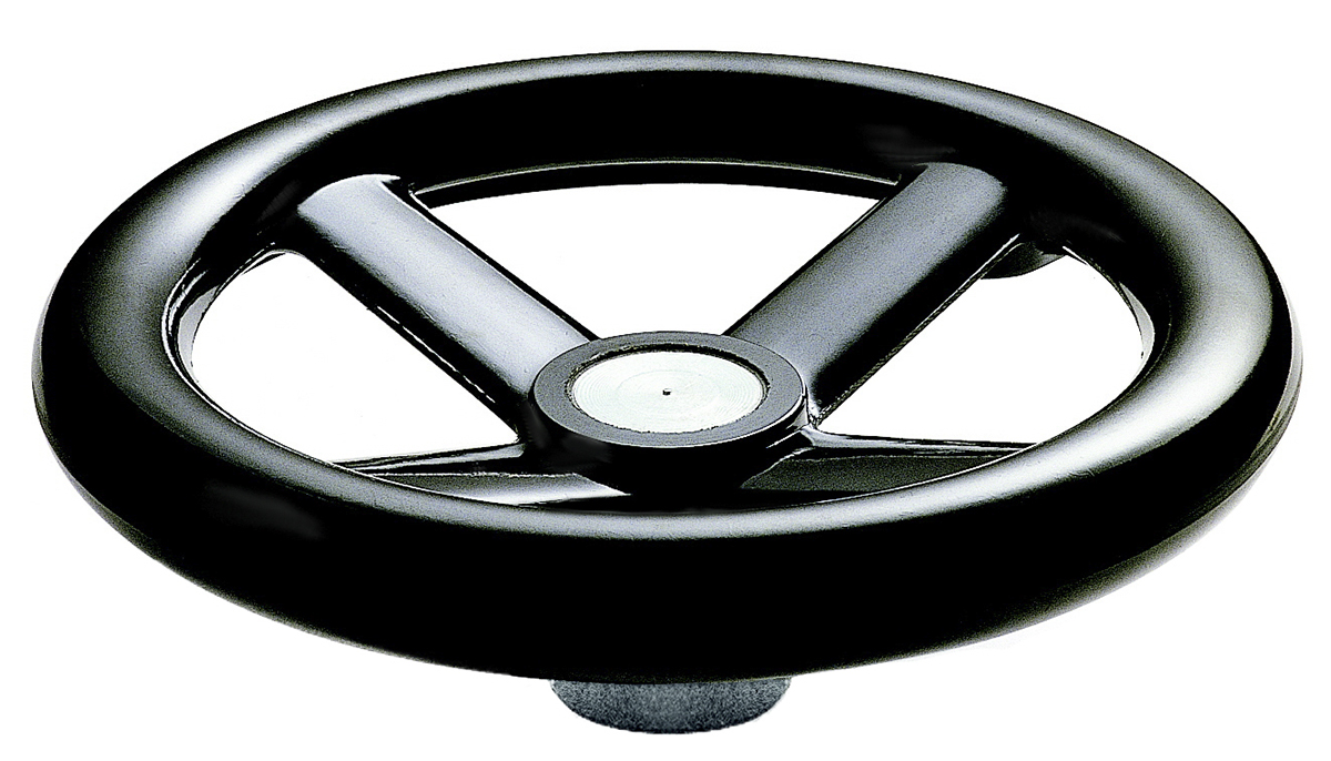 RS PRO Black Hand Wheel, 100 mm diameter