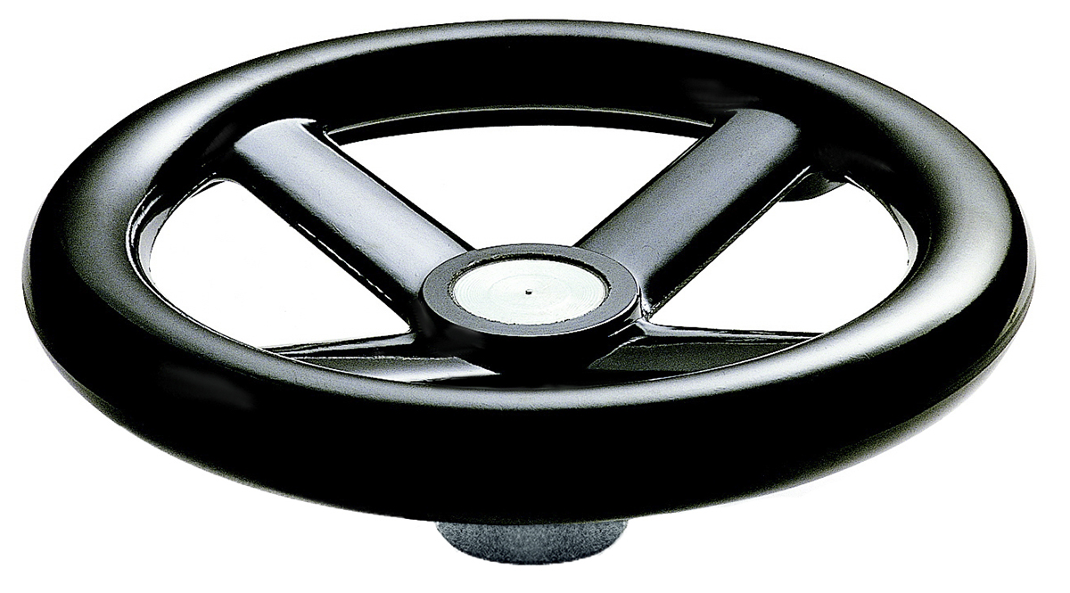 RS PRO Black Hand Wheel, 120 mm diameter