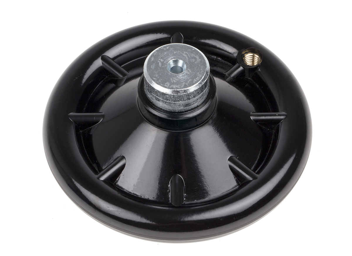 161-2019 RS PRO Black Hand Wheel, 120 mm diameter