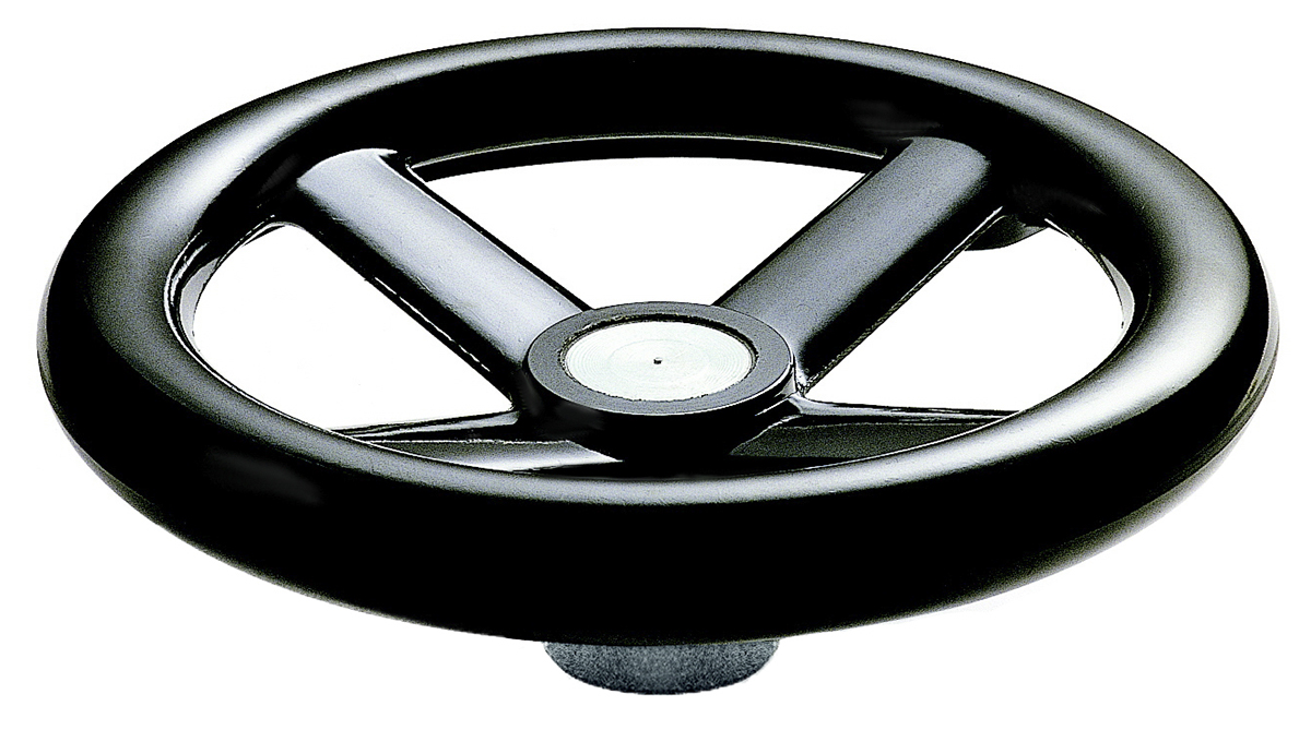 RS PRO Black Hand Wheel, 140 mm diameter