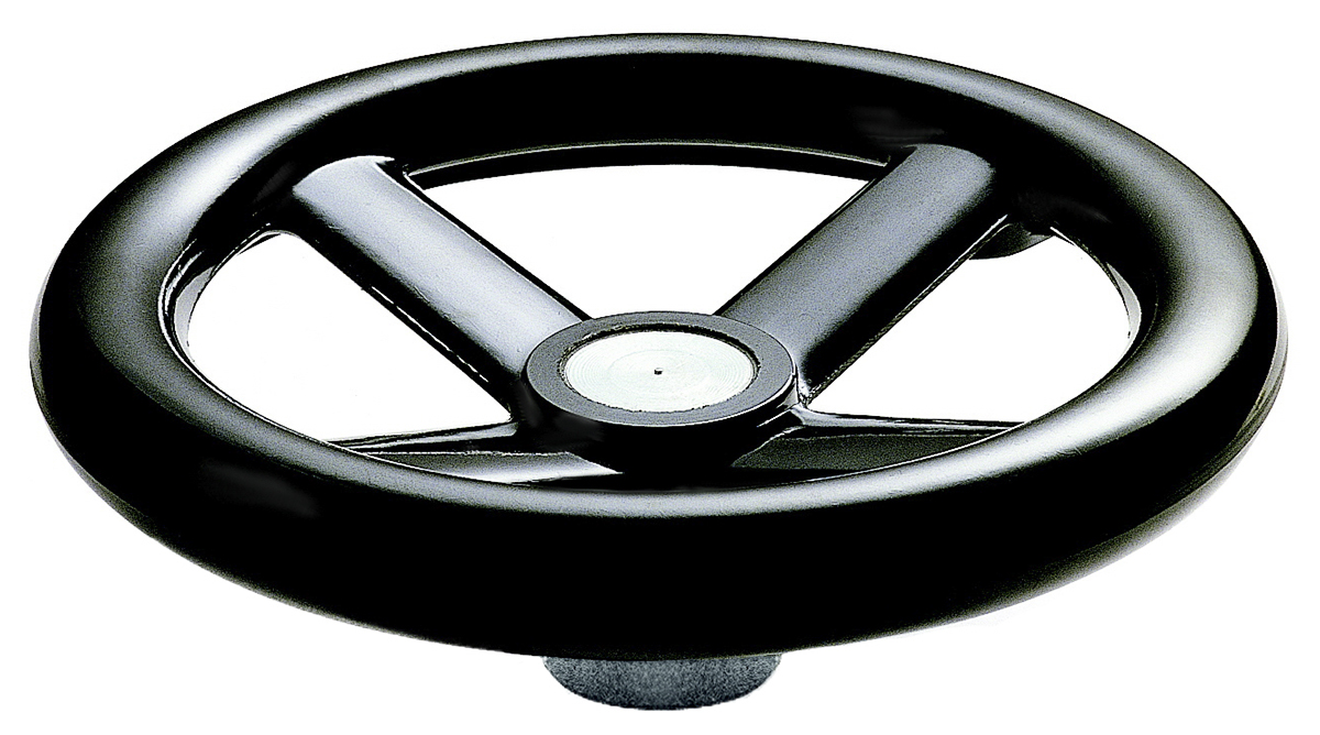 RS PRO Black Hand Wheel, 160 mm diameter