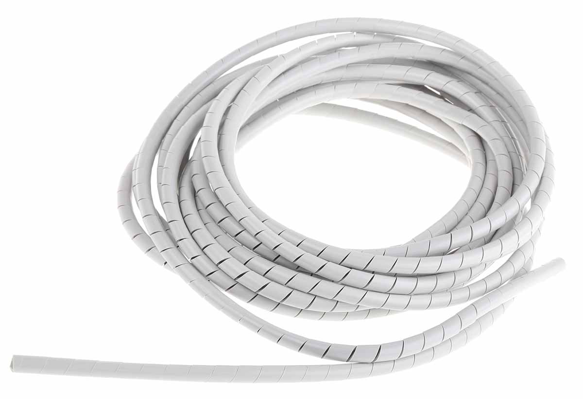HellermannTyton Spiral Cable Wrap, 20 mm 5 mm Cable Diameter Polyethylene SBPE Series
