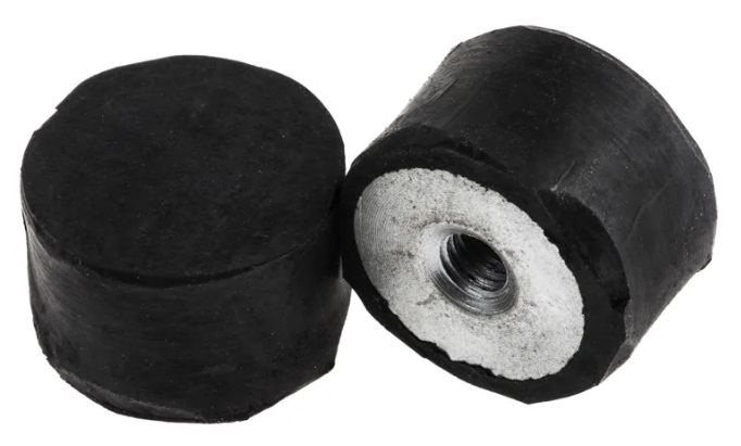 FIBET Fibet DE Mounts Circular M4 Anti-Vibration Mount, Female Buffer Foot with 16.2 kg Compression Load