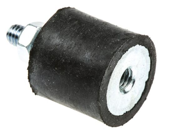 FIBET FIBET GROUP Circular M4 Anti-Vibration Mount, Male to Female Bobbin with 9 kg Compression Load
