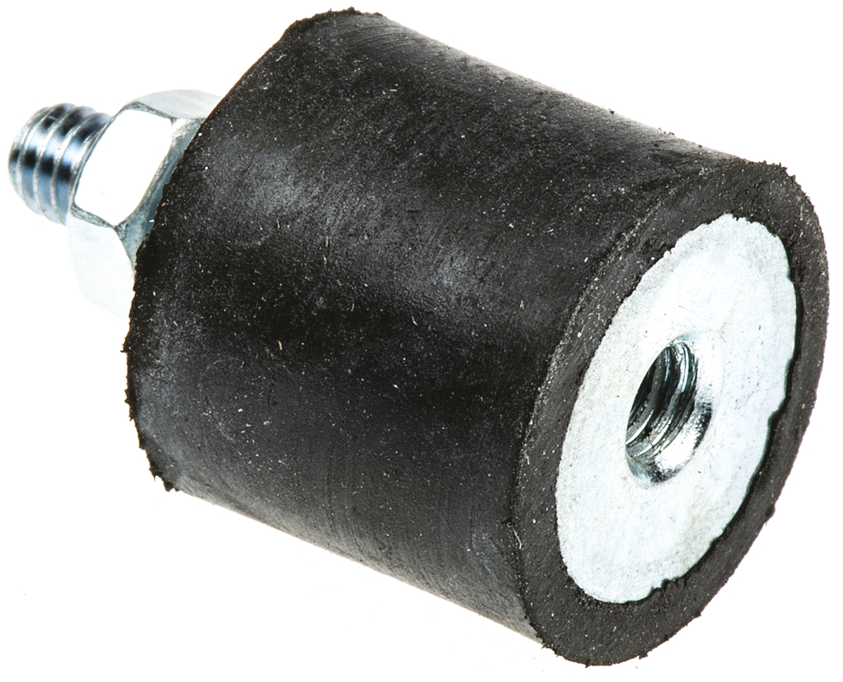 FIBET Fibet M4 x 10 mm Anti-Vibration Mount, Male to Female Bobbin with 9 daN Compression Load