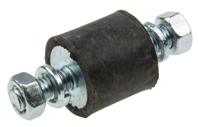 FIBET Circular M5 Anti-Vibration Mount, Male to Male Bobbin with 9 kg Compression Load