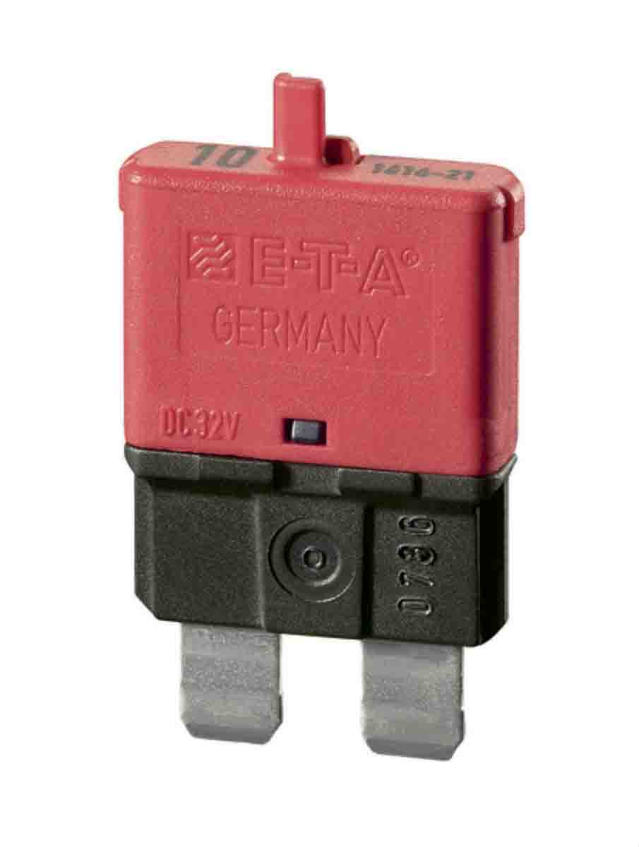 ETA 1616 Thermal Circuit Breaker - 1-Pole, 10A Current Rating, 32 V dc