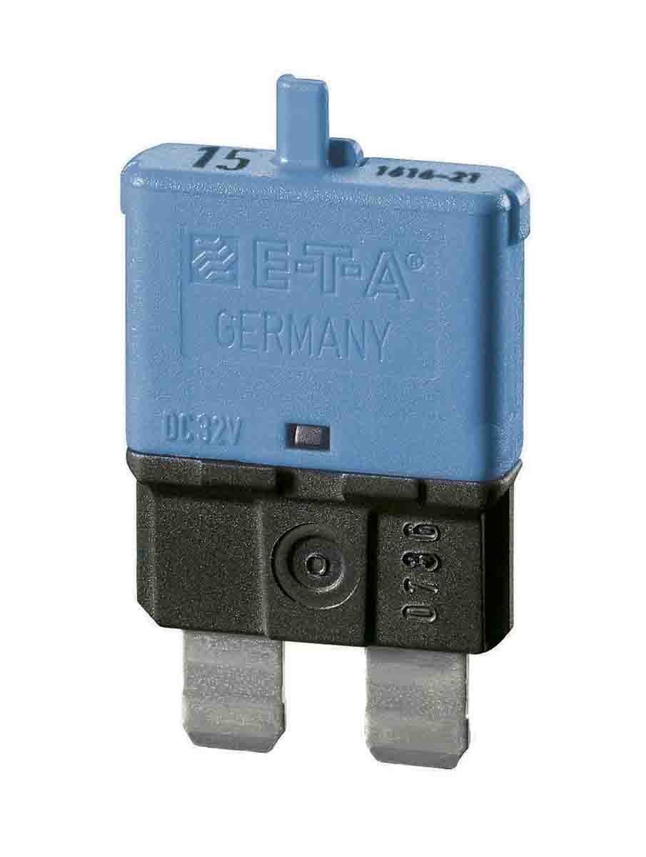 ETA 1616 Thermal Circuit Breaker - 1-Pole, 15A Current Rating, 32 V dc