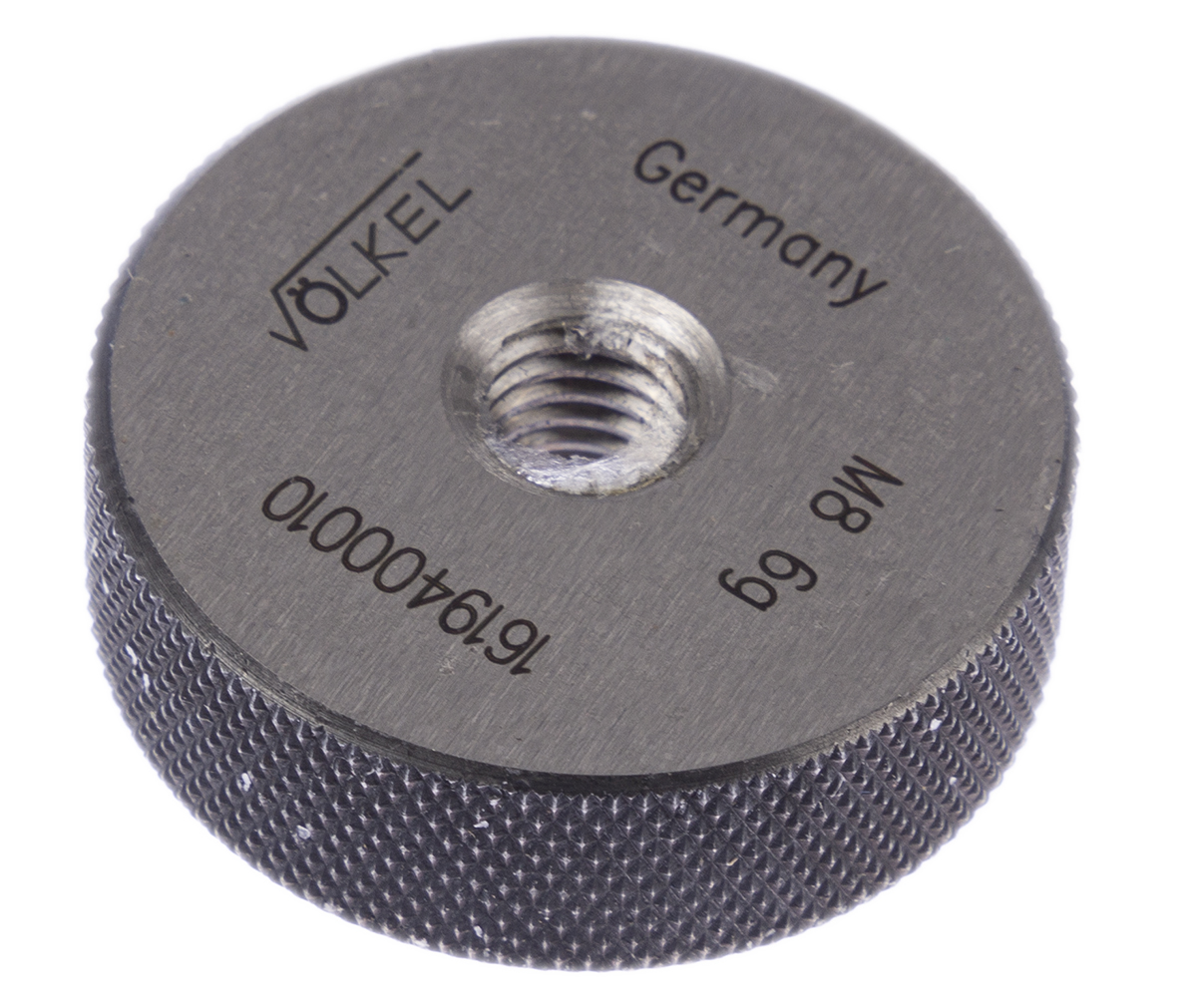 Volkel M8 x 1.25 Ring Ring Gauge, 1.25 mm Pitch Diameter