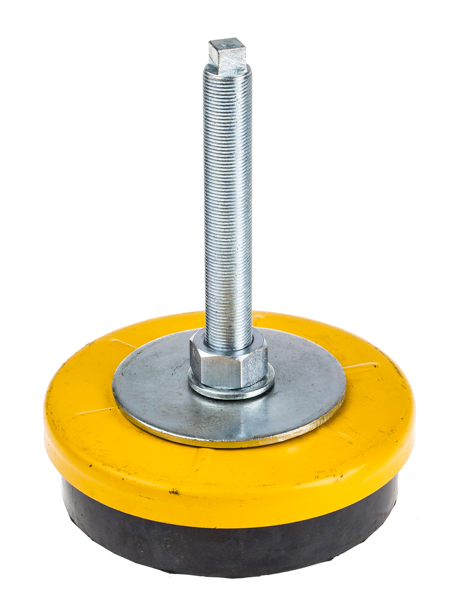 RS PRO M20 50 mm Dia. Adjustable Foot, Mild Steel, 3000 kg Static Load Capacity
