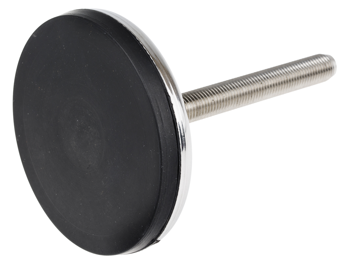 162-3263 RS PRO M16 120 mm Dia. Adjustable Foot, Stainless Steel, 3000 kg Static Load Capacity 10 ° Tilt Angle