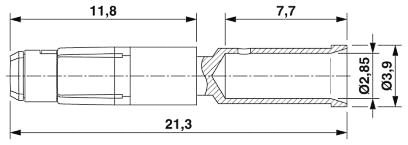 1621578 Phoenix Contact Female Crimp Circular Connector Contact, Contact Size 2 mm, Wire Size 2.5mm², 4 mm²