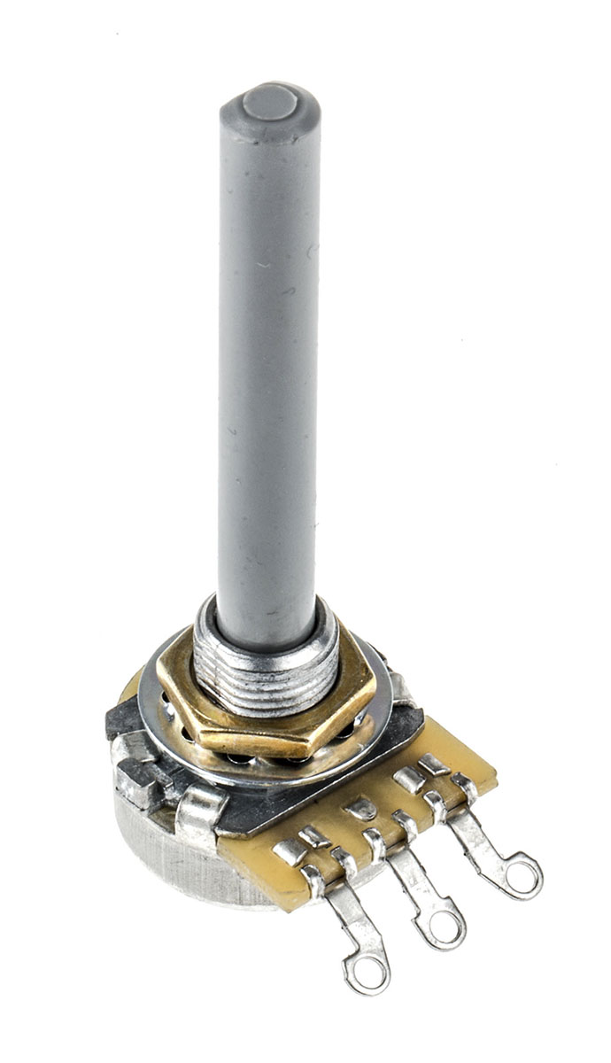 TE Connectivity 23 10 kΩ Rotary Potentiometer 1-Turns 1-Gang Panel Mount