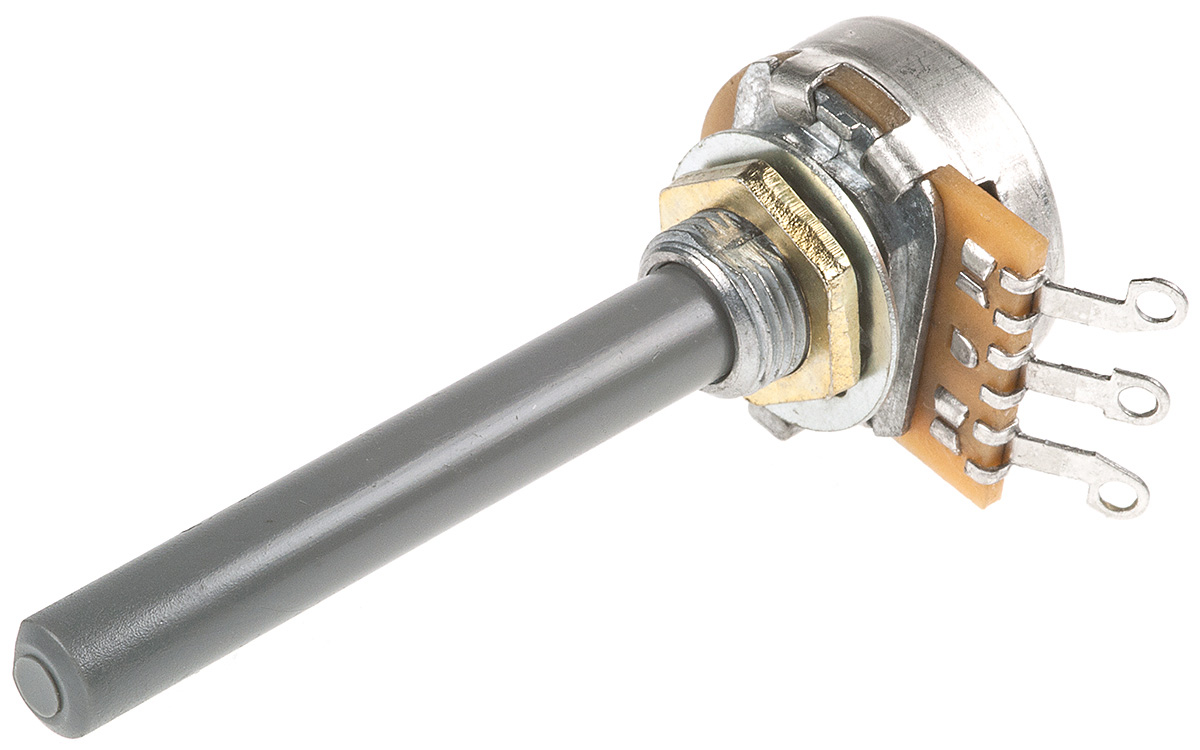 TE Connectivity 23 47 kΩ Rotary Potentiometer 1-Turns 1-Gang Panel Mount