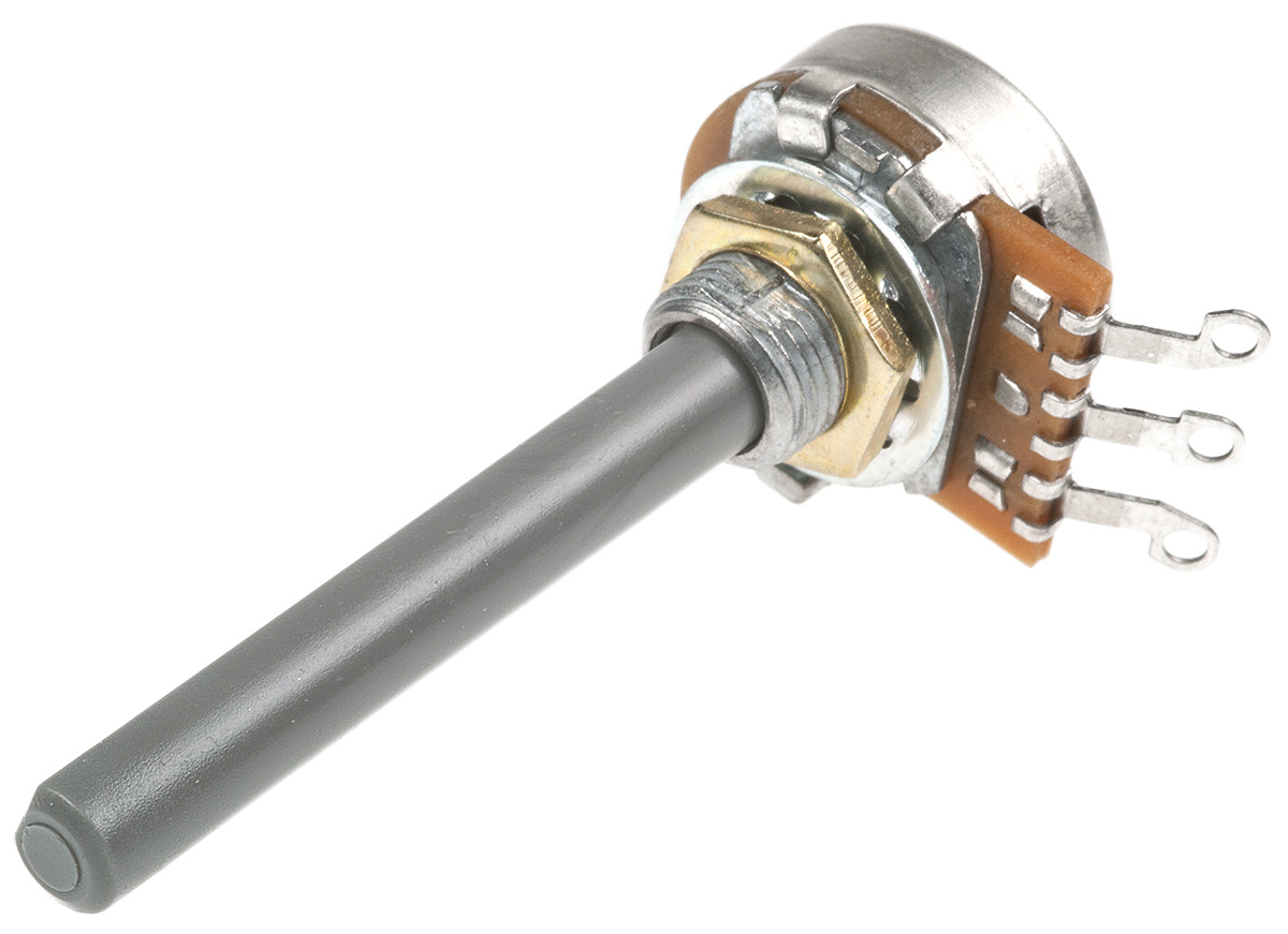 TE Connectivity 23 10 kΩ Rotary Potentiometer 1-Turns 1-Gang Panel Mount, 1624151-2