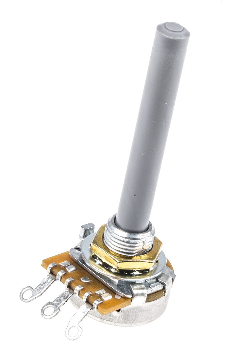 TE Connectivity 23 47 kΩ Rotary Potentiometer 1-Turns 1-Gang Panel Mount, 1624161-2