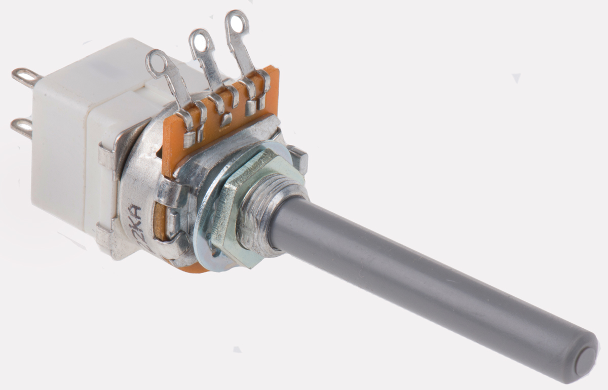 TE Connectivity 23 22 kΩ Rotary Potentiometer 1-Turns 1-Gang Panel Mount, 1624207-2