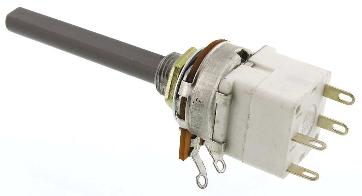 1624209-2 TE Connectivity 23 4.7 kΩ Rotary Potentiometer 1-Turns 1-Gang Panel Mount,